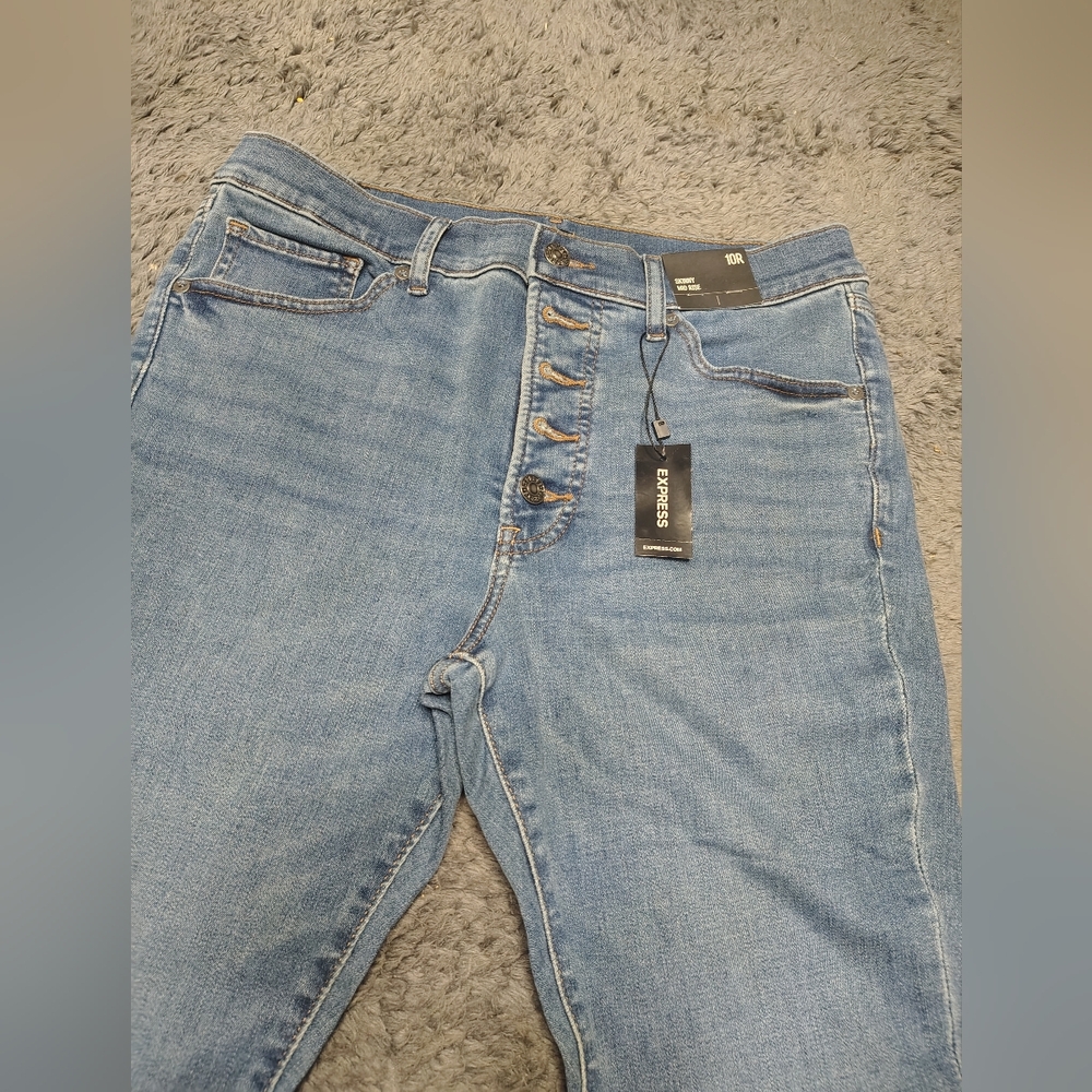 Express High Rise Denim Jeans - Picture 3 of 9
